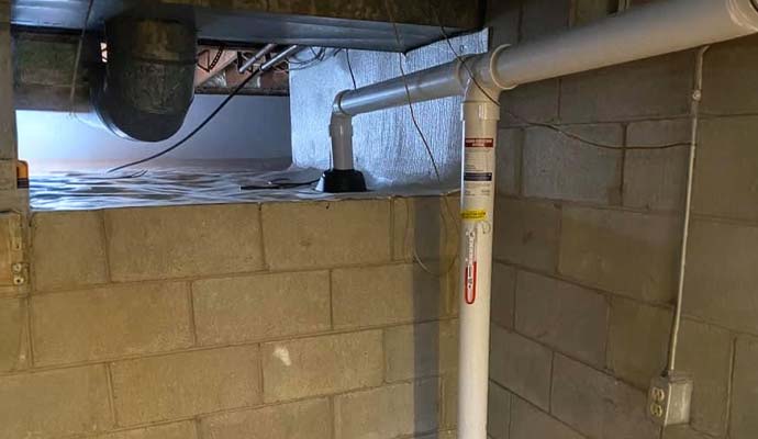 Interior Radon Mitigation System in Indianapolis