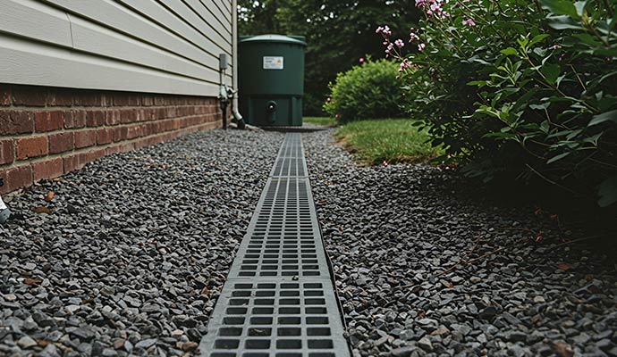 Backyard trench drain system