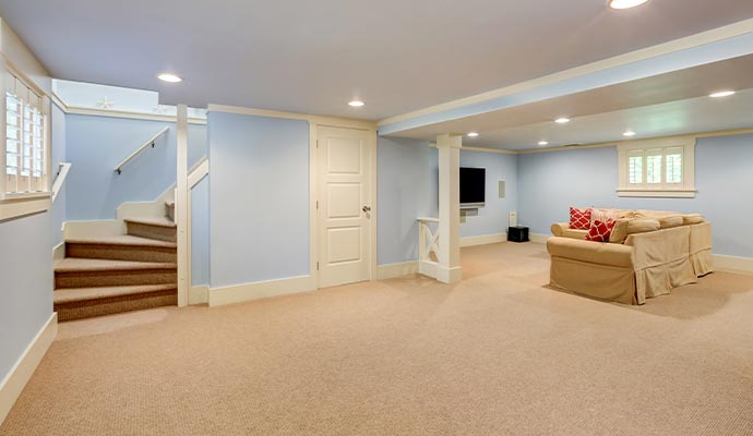 Clean and well furnished basement