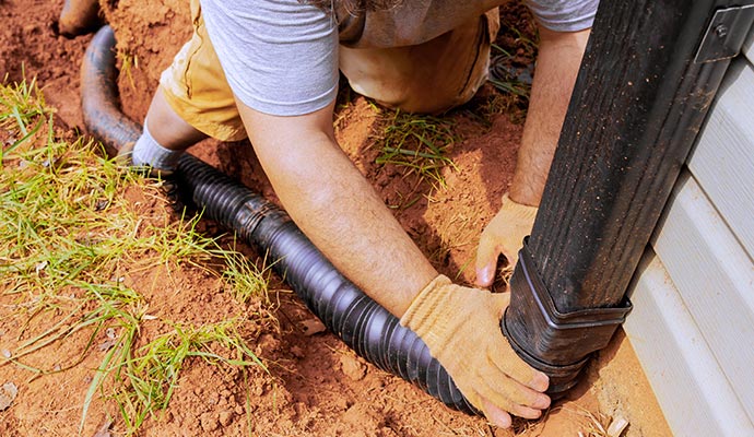 Professional downspout installation service