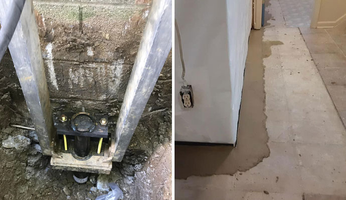 Foundation and waterproofing services in Columbus, IN home.