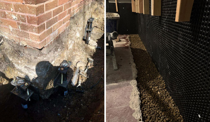 Foundation repair and waterproofing services in Lawrence, Indiana