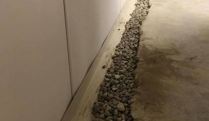 Basement waterproofing and drainage in Franklin, Indiana homes.