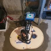 basement defender system on sump pump installation